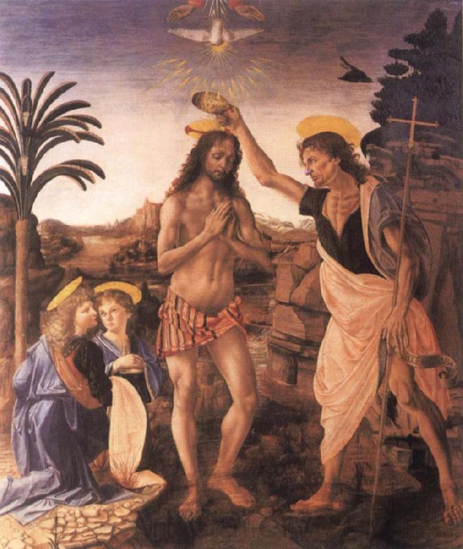 Andrea del Verrocchio The Baptism of Christ France oil painting art